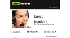 Desktop Screenshot of direct-number.co.uk
