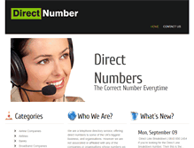 Tablet Screenshot of direct-number.co.uk